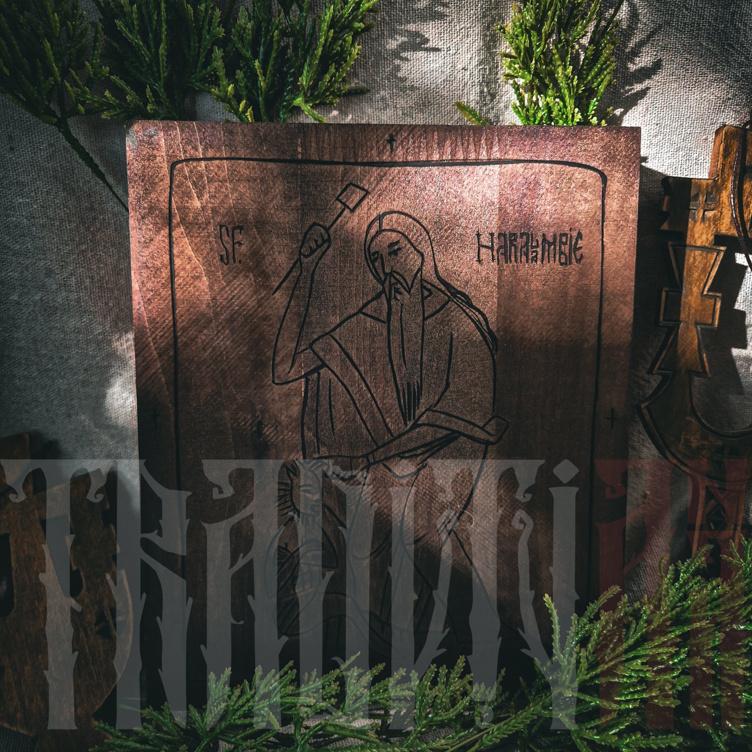 Icoană de vatră – Sfântul Sfințit Mucenic Haralambie - imagine 2