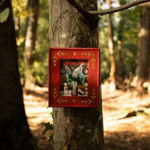 Icoană pe sticlă – Răstignirea