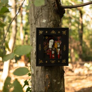 Icoană pe sticlă – Maica Domnului Jalnică