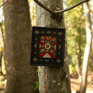 Icoană pe sticlă - Masa Raiului